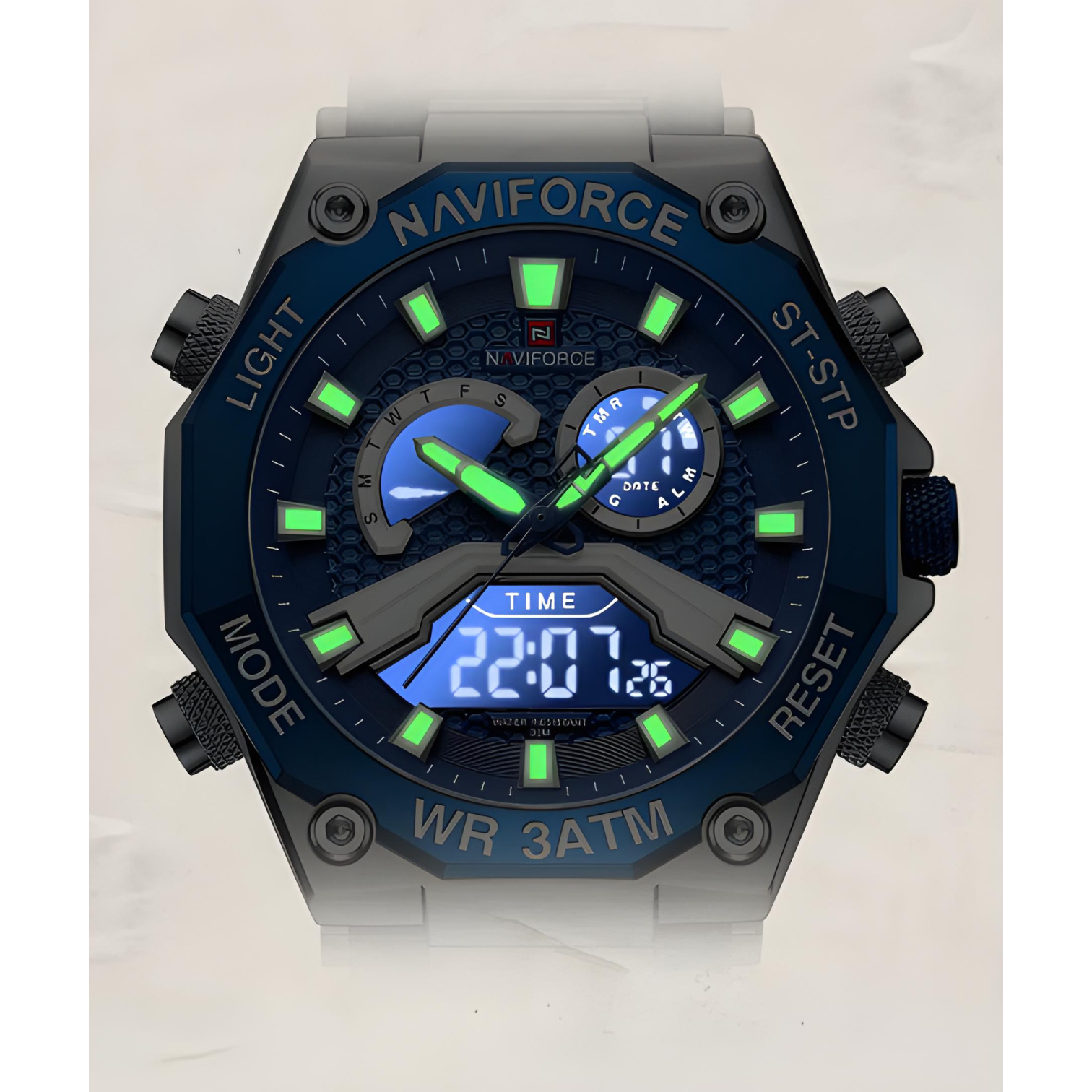 NaviForce NF-9220 Dual Time Latest Edition Wrist Watch for Boys