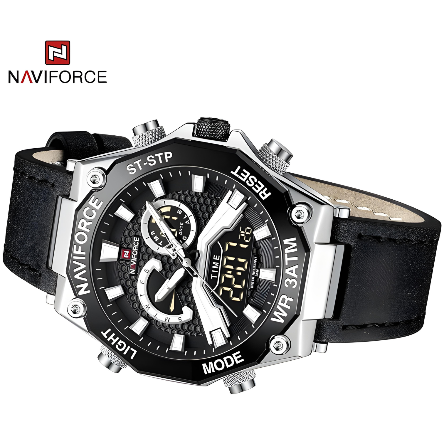 NaviForce NF-9220 Dual Time Latest Edition Wrist Watch for Boys