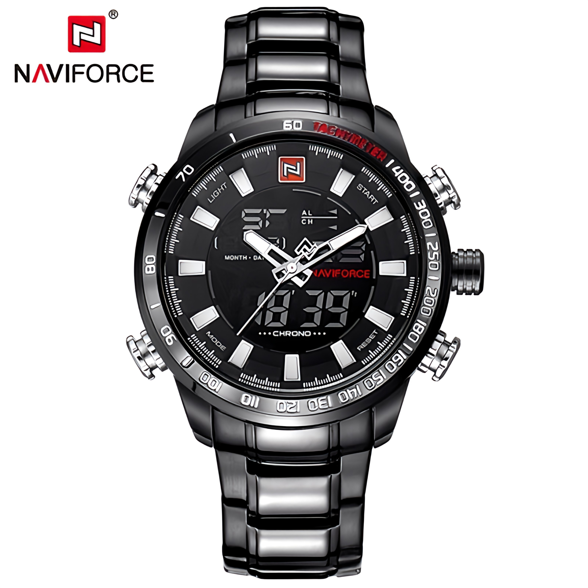 Naviforce Dual Time Edition Watch - Stylish Timepiece with Dual Time Zone