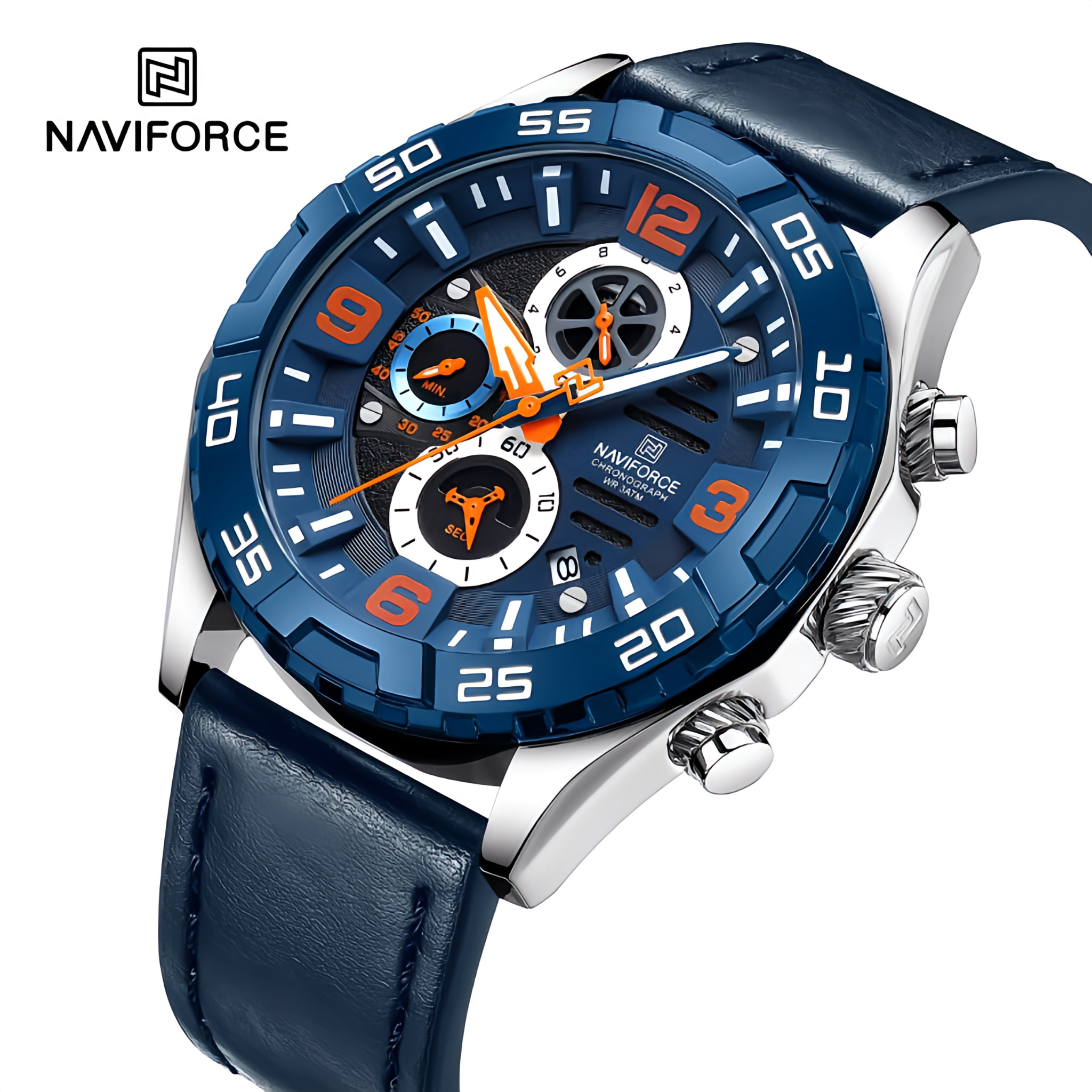 Naviforce NF-8043 ChronoGlide Watch - Men's Chronograph Timepiece