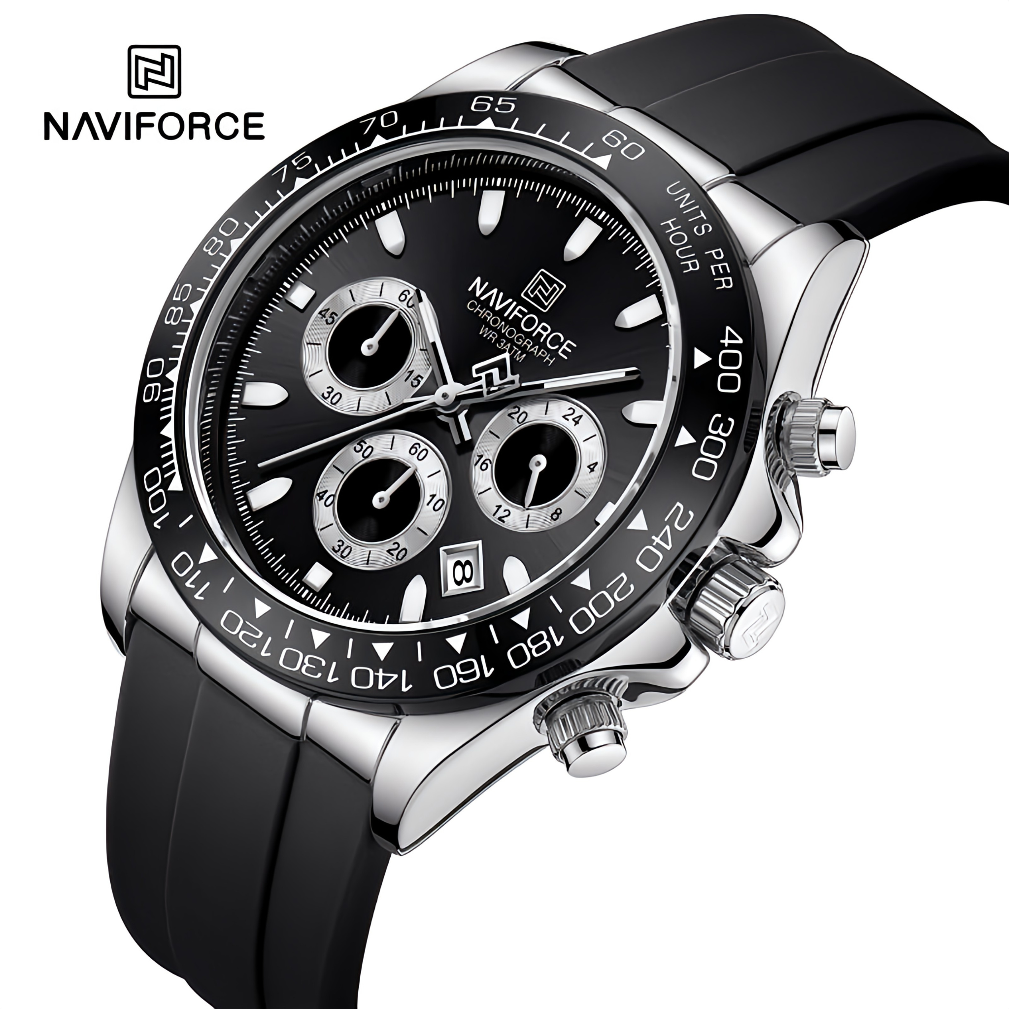 Naviforce NF-8054 Flex Chrono Men's Watch