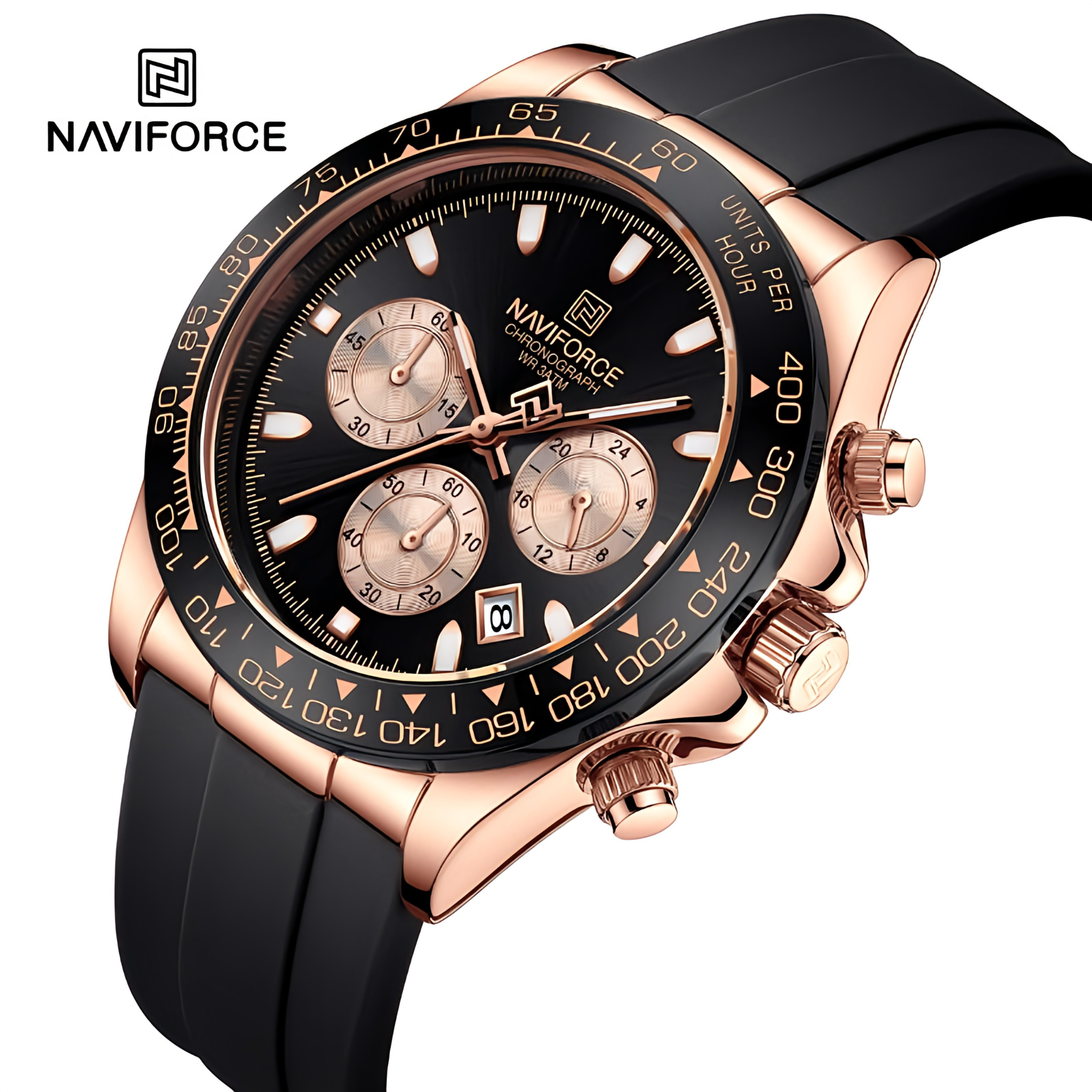 Naviforce NF-8054 Flex Chrono Men's Watch