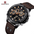 Naviforce NF-9224 Dual Time Exclusive Edition - Men's Leather Strap Dual Time Zone Watch