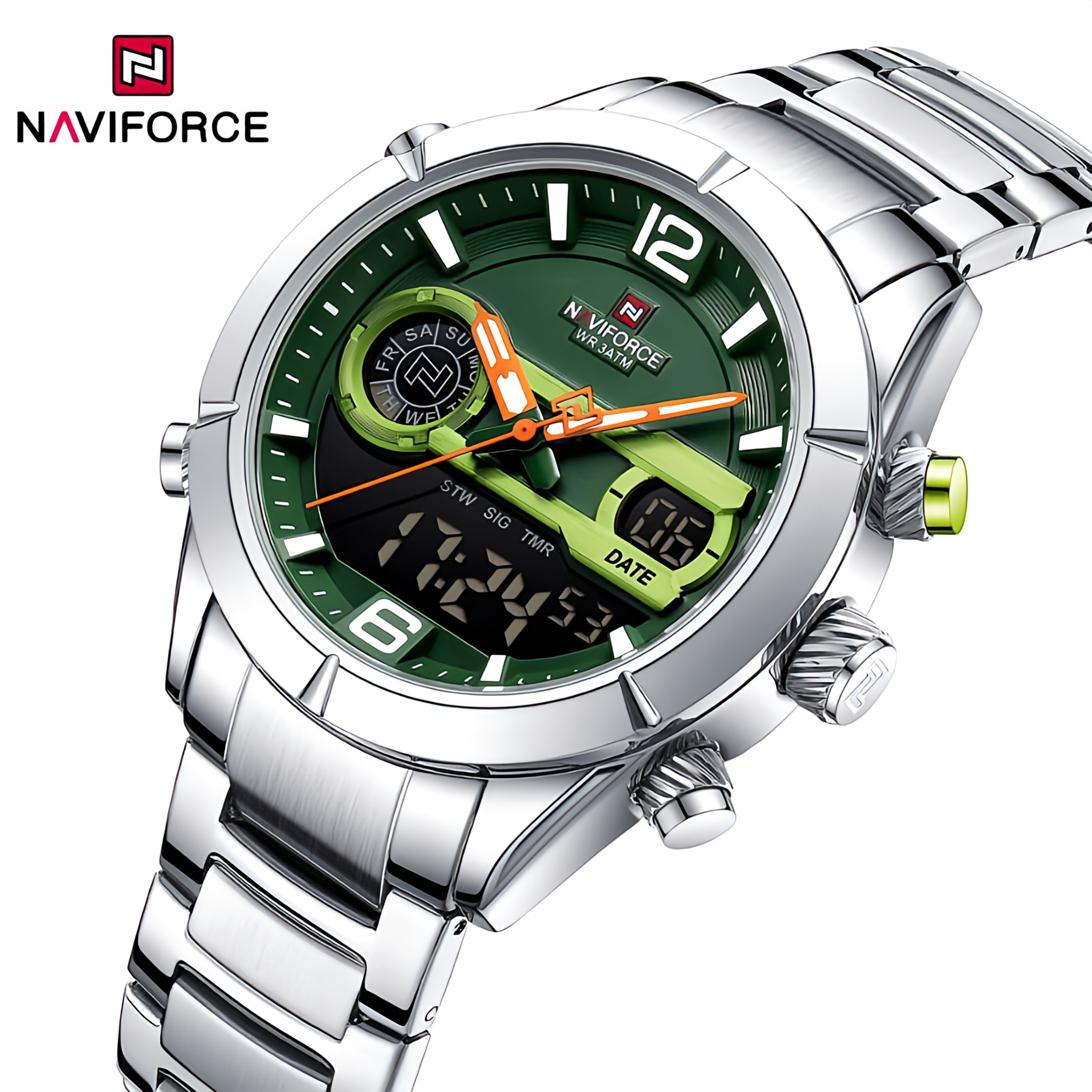 Naviforce NF 9232 Elite Edition Men's Stainless Steel Strap Watch