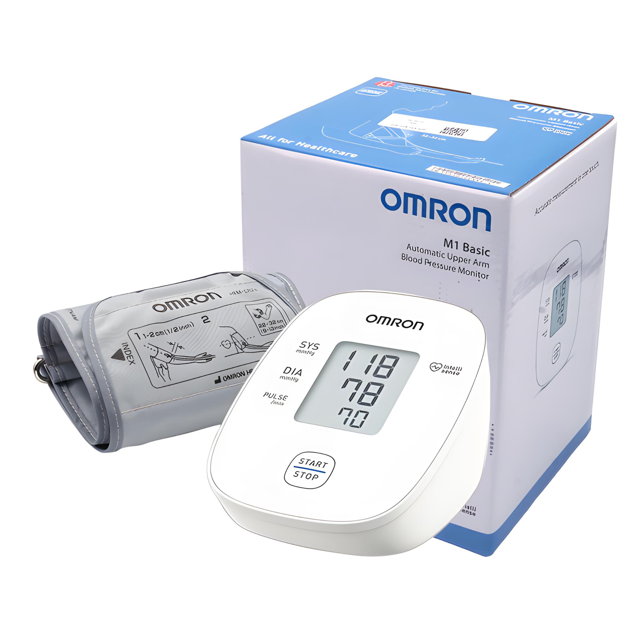 OMRON M1 Basic Automatic Upper Arm Blood Pressure Monitor - Accurate and Easy-to-Use BP Monitor