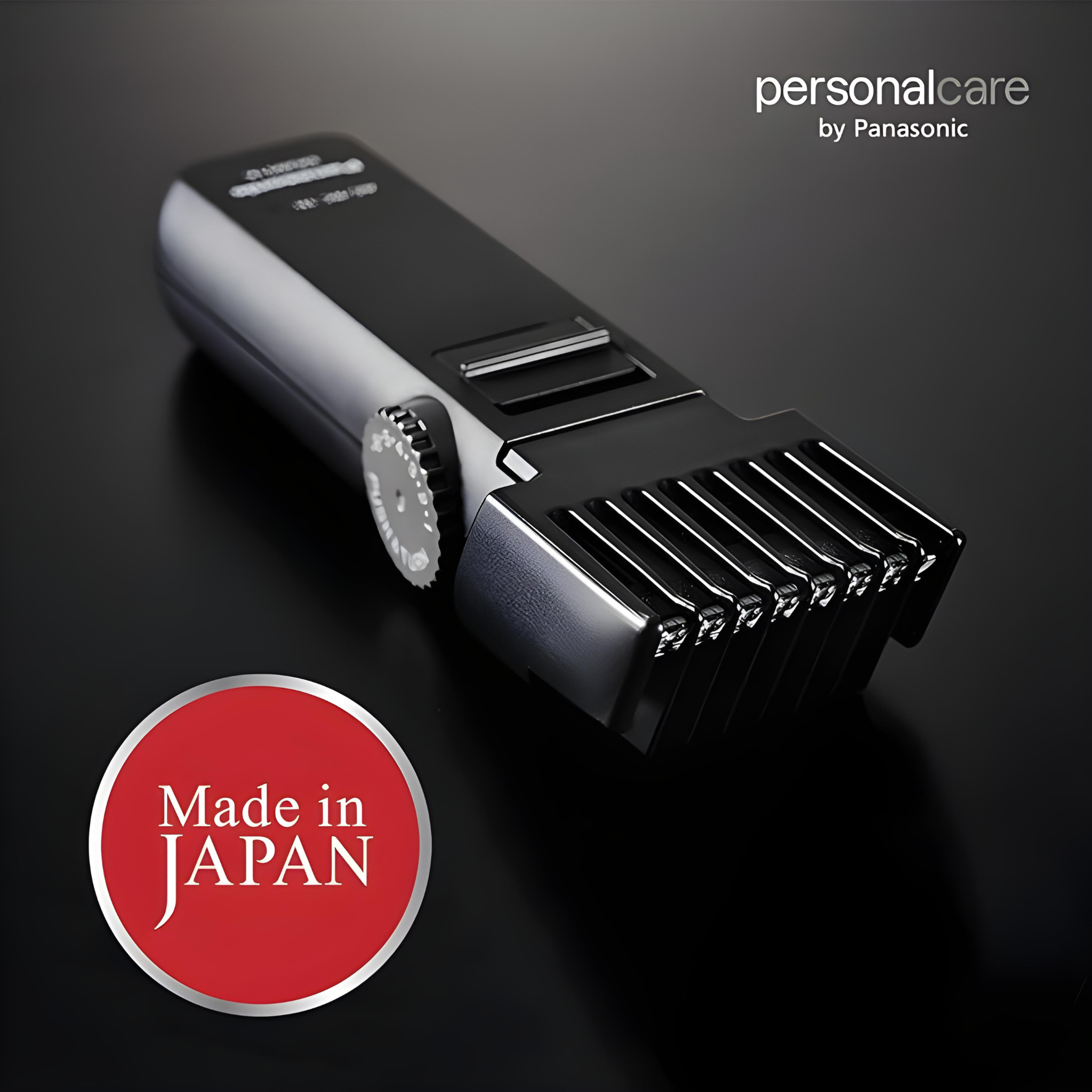 Panasonic Beard and Hair Trimmer - ER 2051K | Rechargeable Stainless Steel Blade Trimmer for Precise Grooming