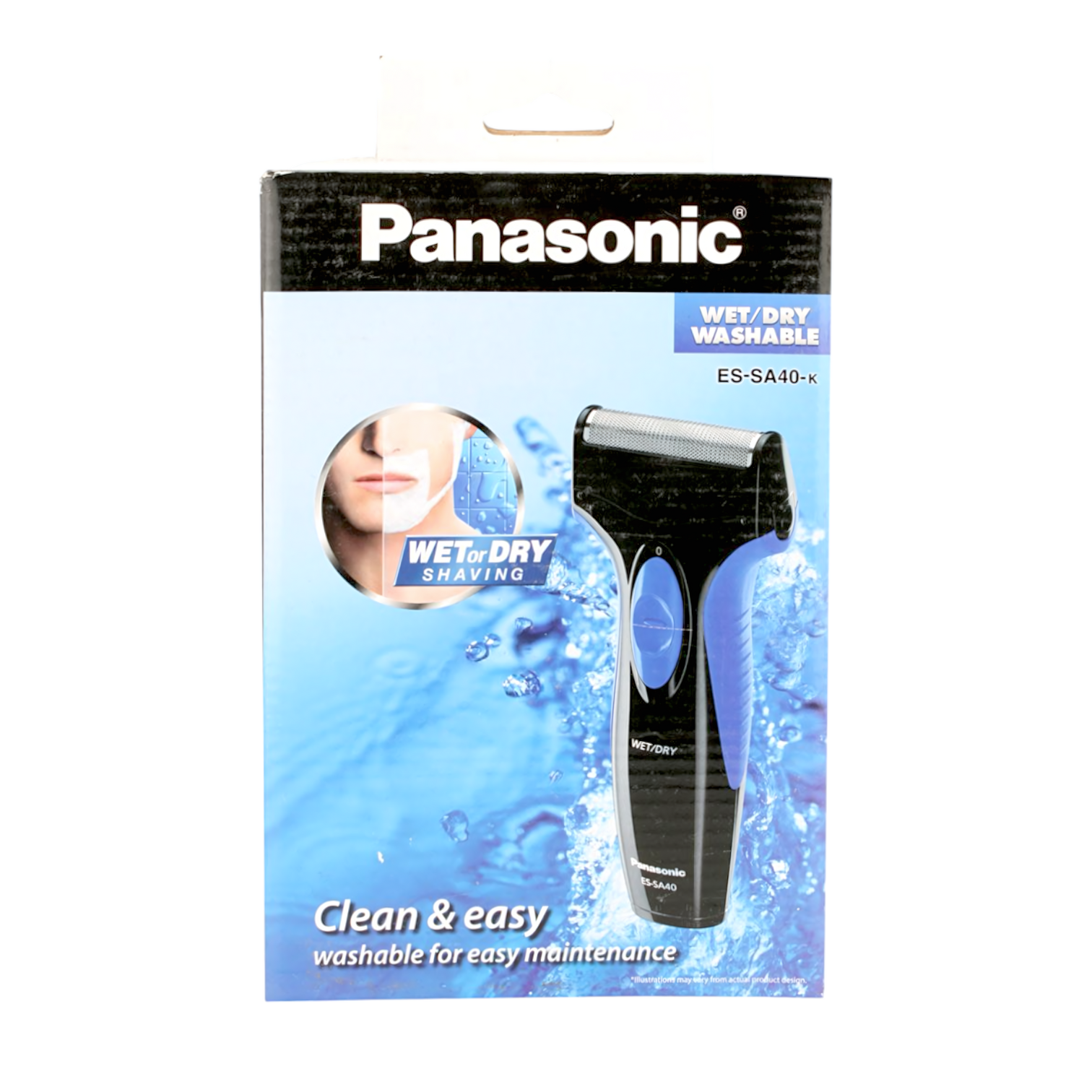 Panasonic ES-SA40 Washable Wet and Dry Men's Shaver - Convenient and Precise Shaving for Men