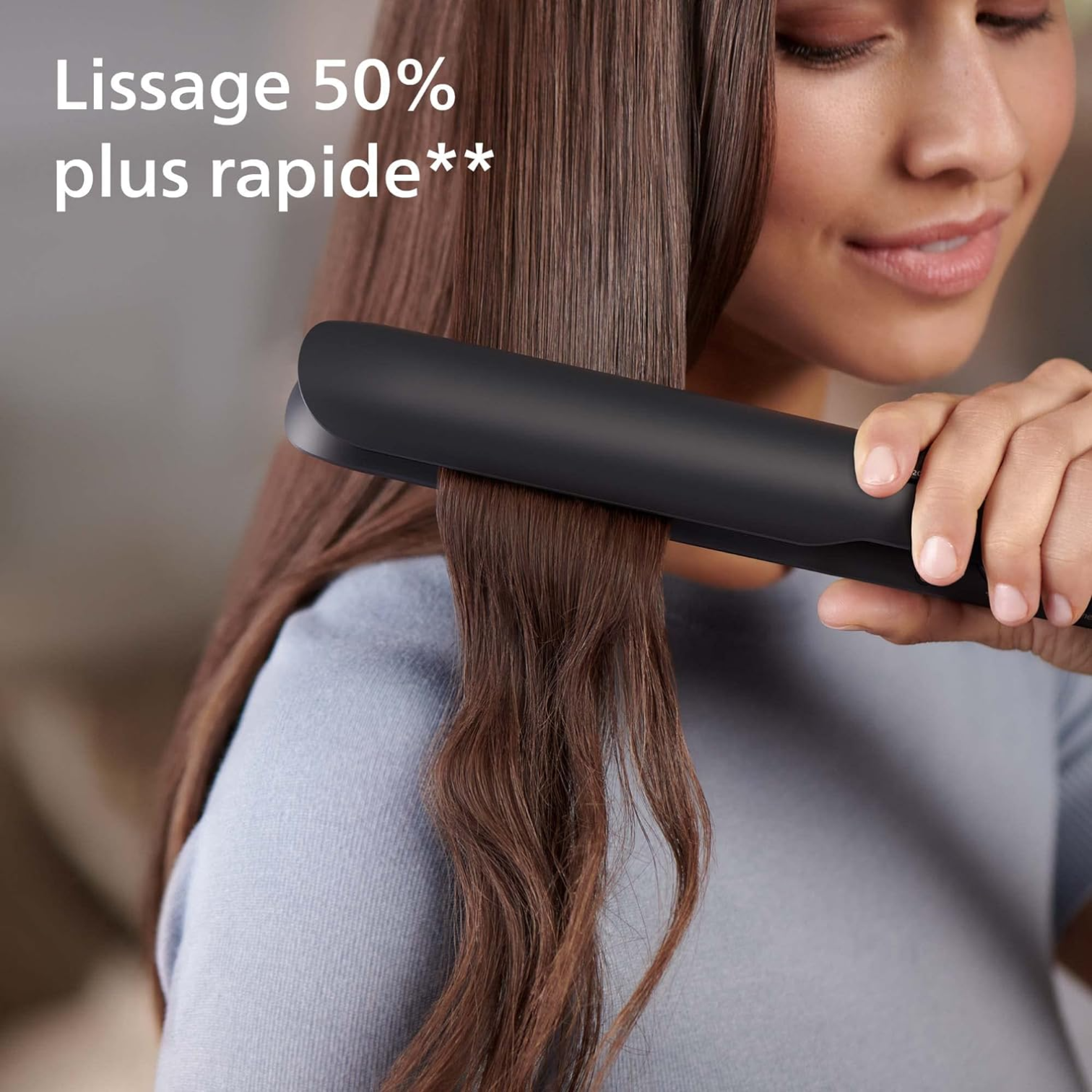 Philips Hair Straightener 5000 series with Thermoprotective Technology - BHS510 | Salon-Quality Hair Styling at Home