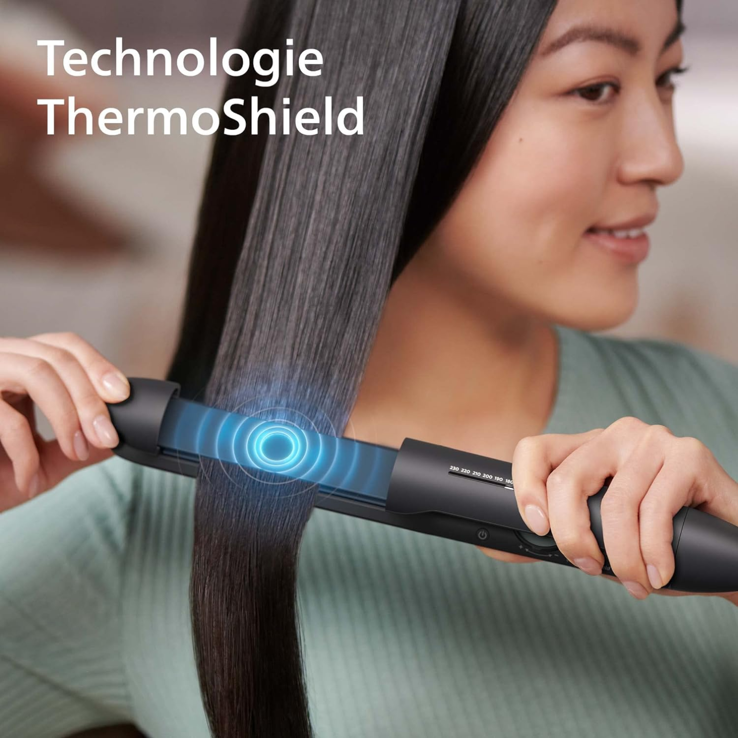 Philips Hair Straightener 5000 series with Thermoprotective Technology - BHS510 | Salon-Quality Hair Styling at Home