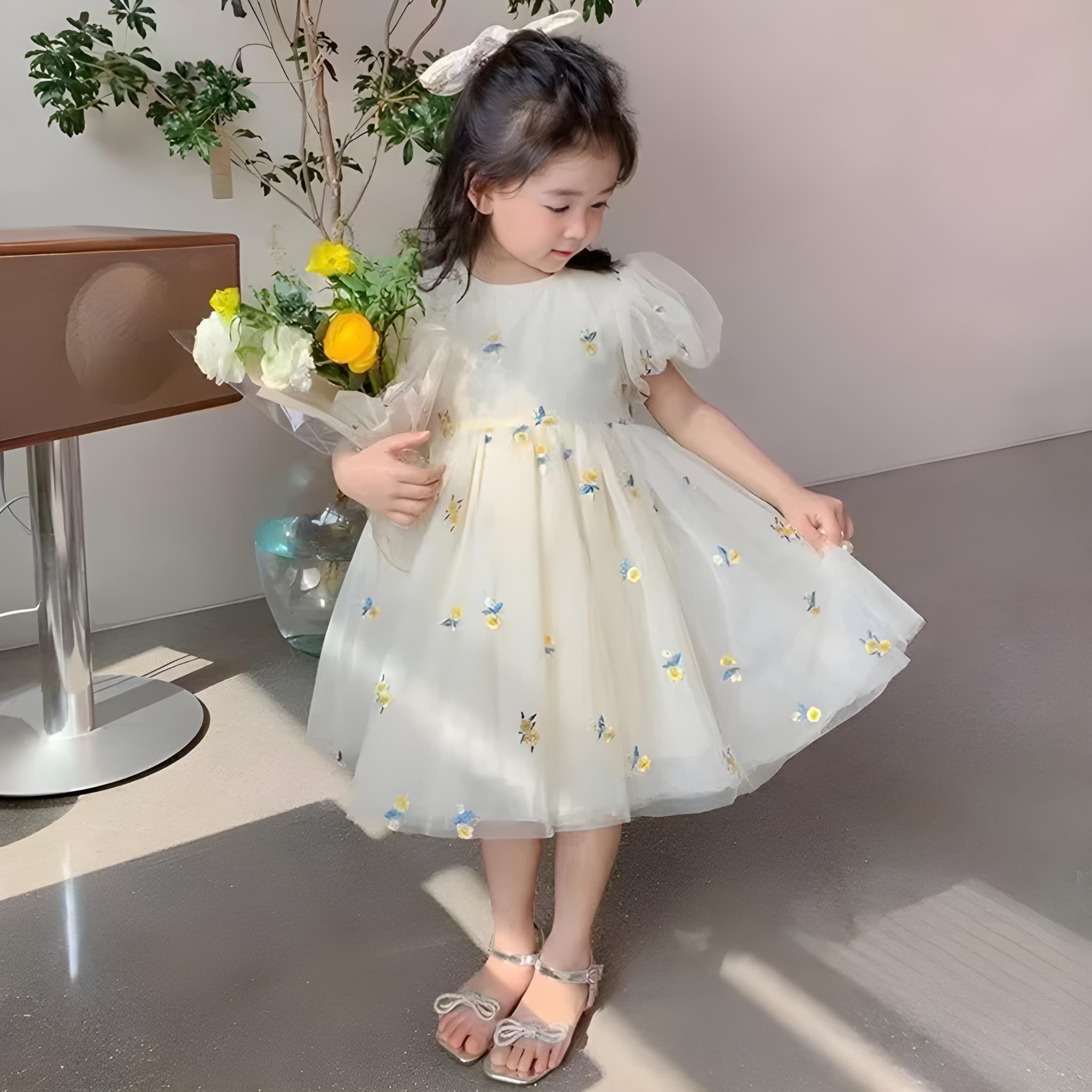 Princess Mesh Summer Dress for Girls - Comfortable and Stylish