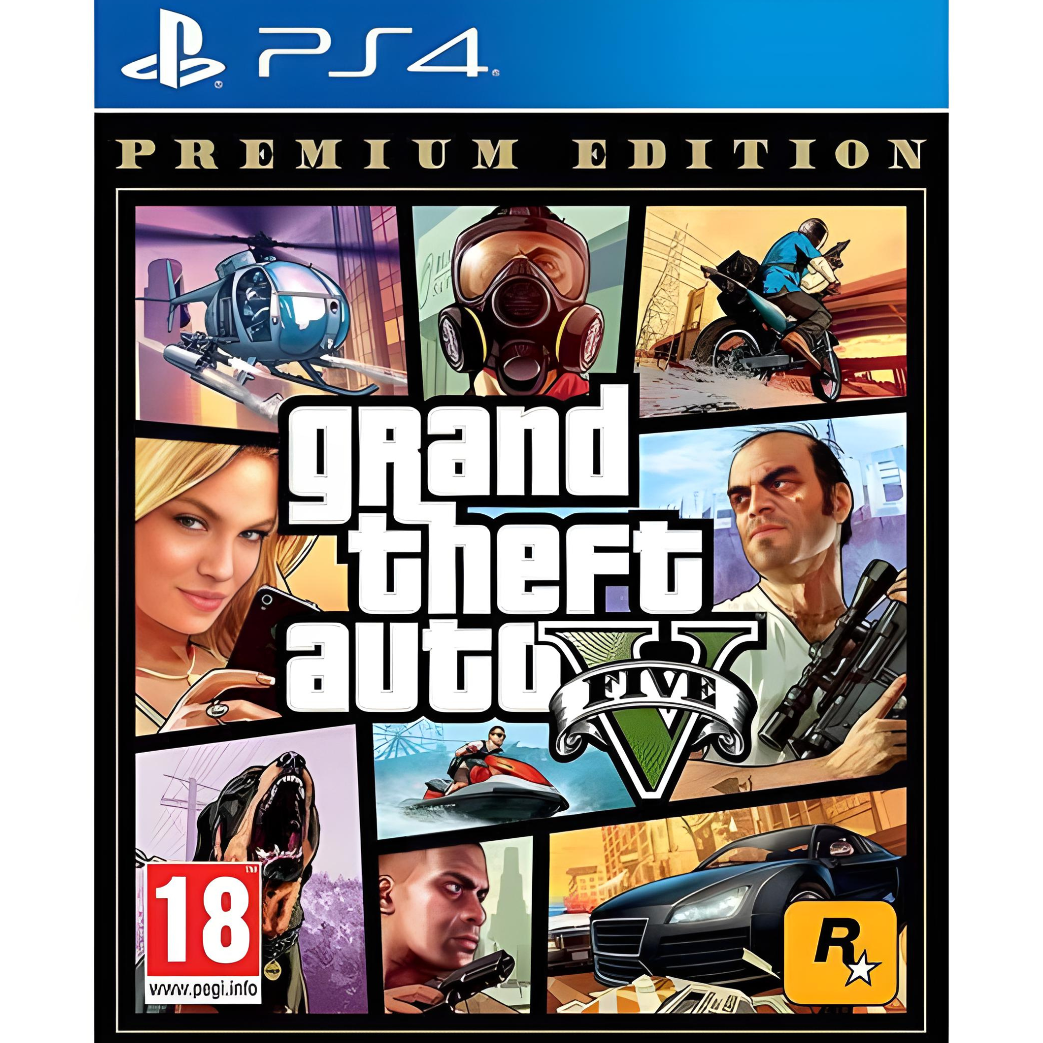 Rockstar Games Grand Theft Auto V (GTA V) - PlayStation 4 (PS4) - Open-World Adventure