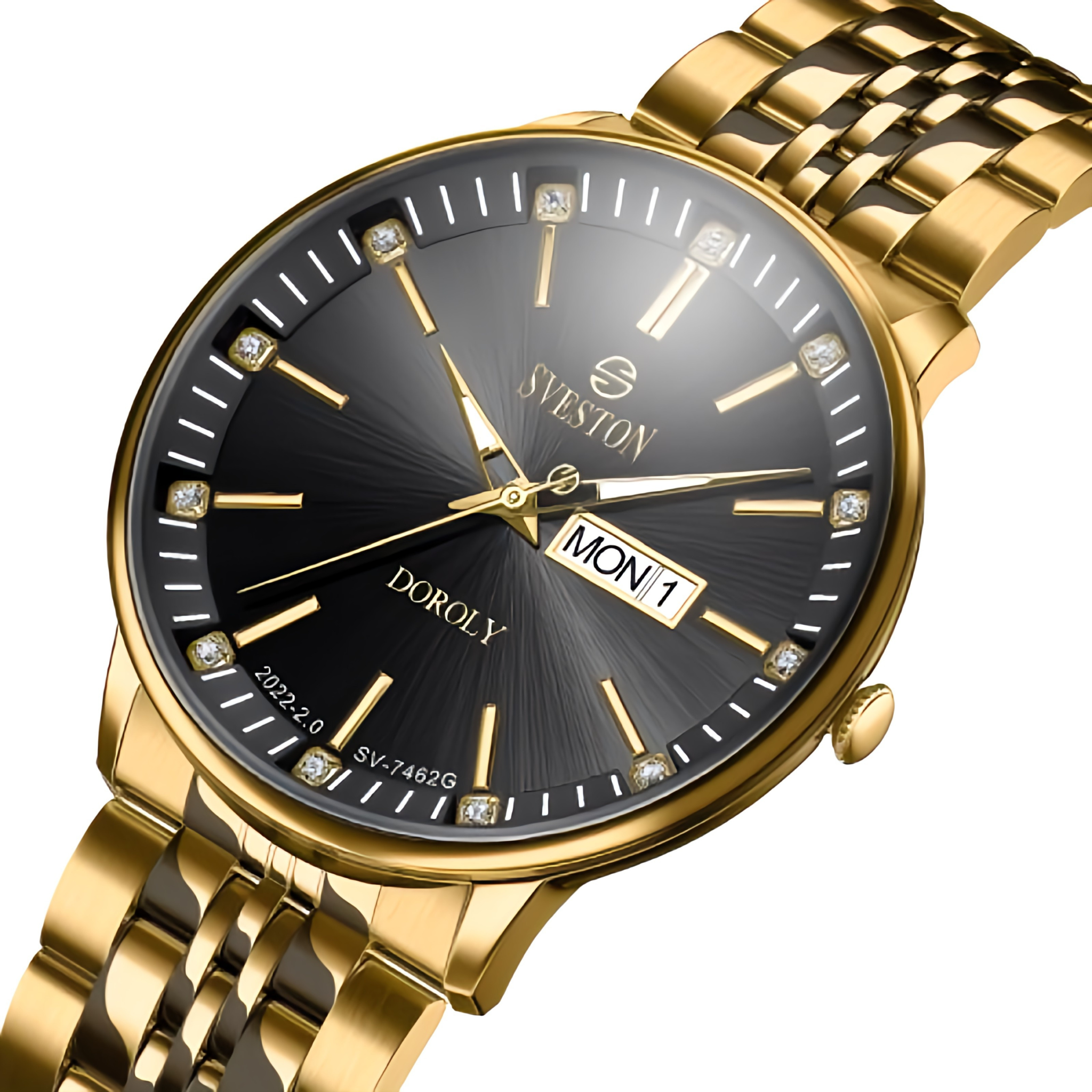 SVESTON DOROLY (Golden Black) | Men's Stainless Steel Watch