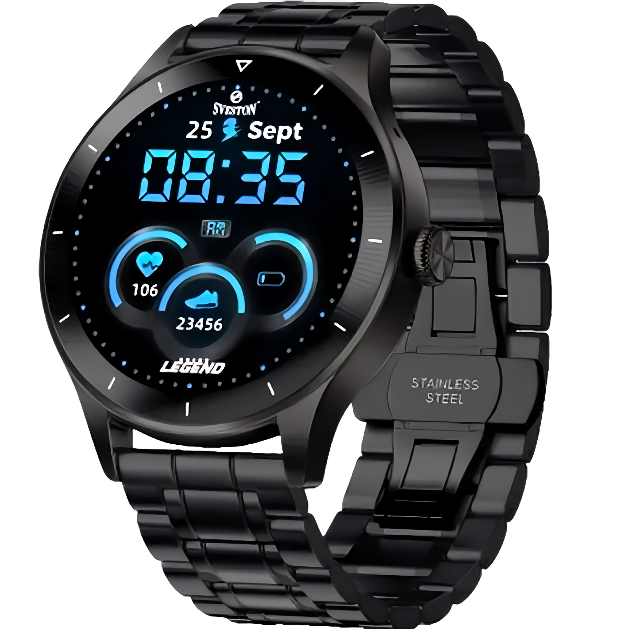 SVESTON LEGEND CHAIN SMARTWATCH (Black) | Fitness Smartwatch