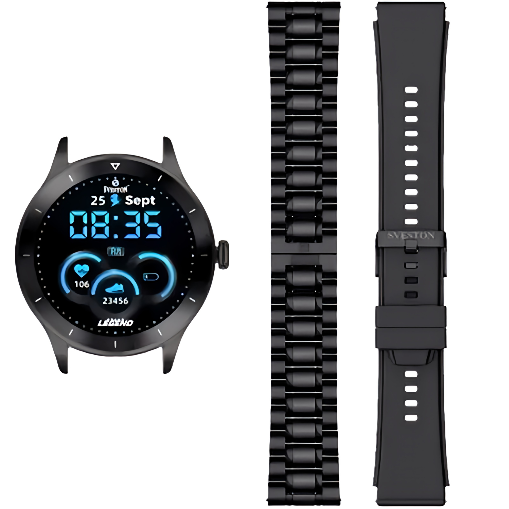 SVESTON LEGEND CHAIN SMARTWATCH (Black) | Fitness Smartwatch