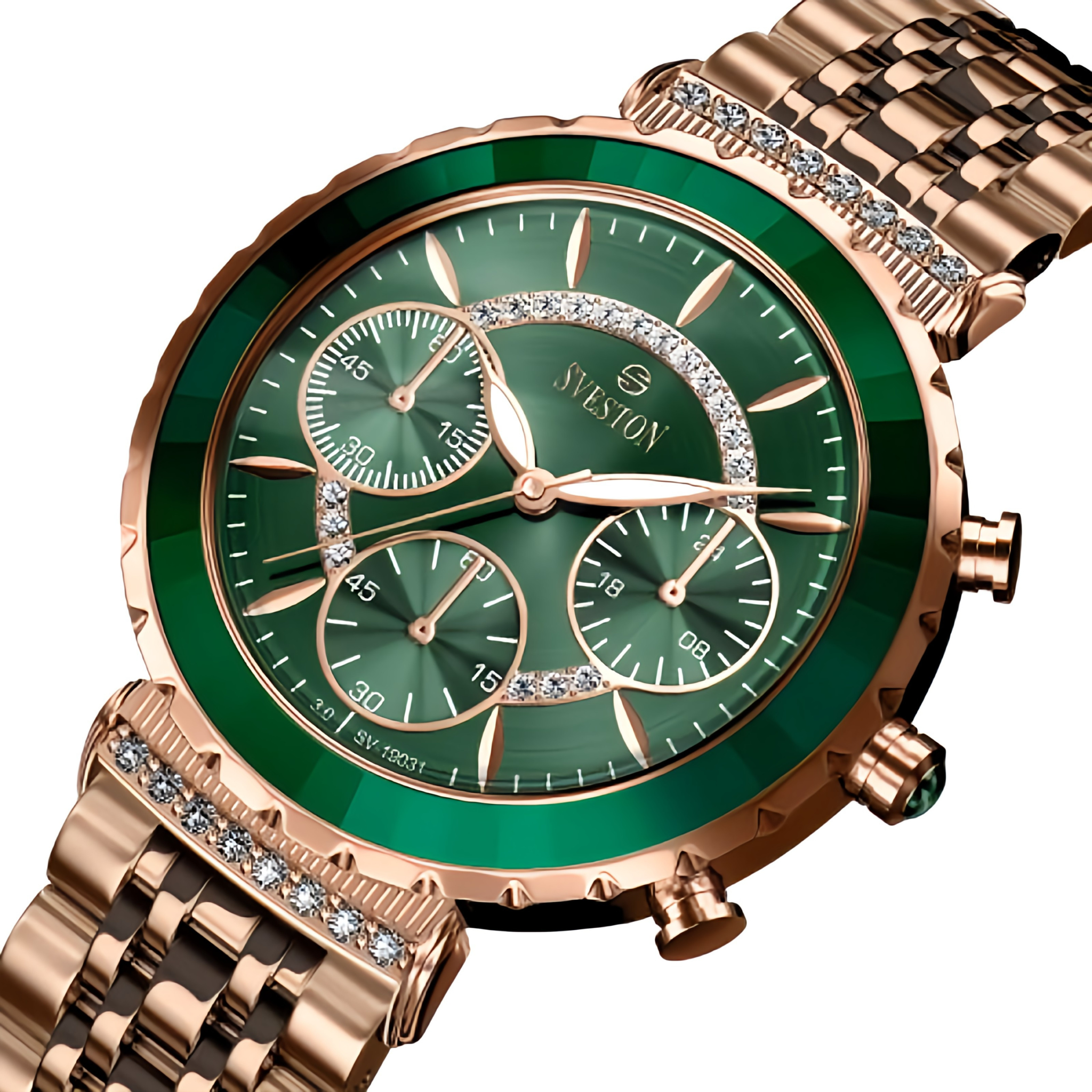 SVESTON SCHUYLER (Rose Gold Green) | Men's Luxury Watch