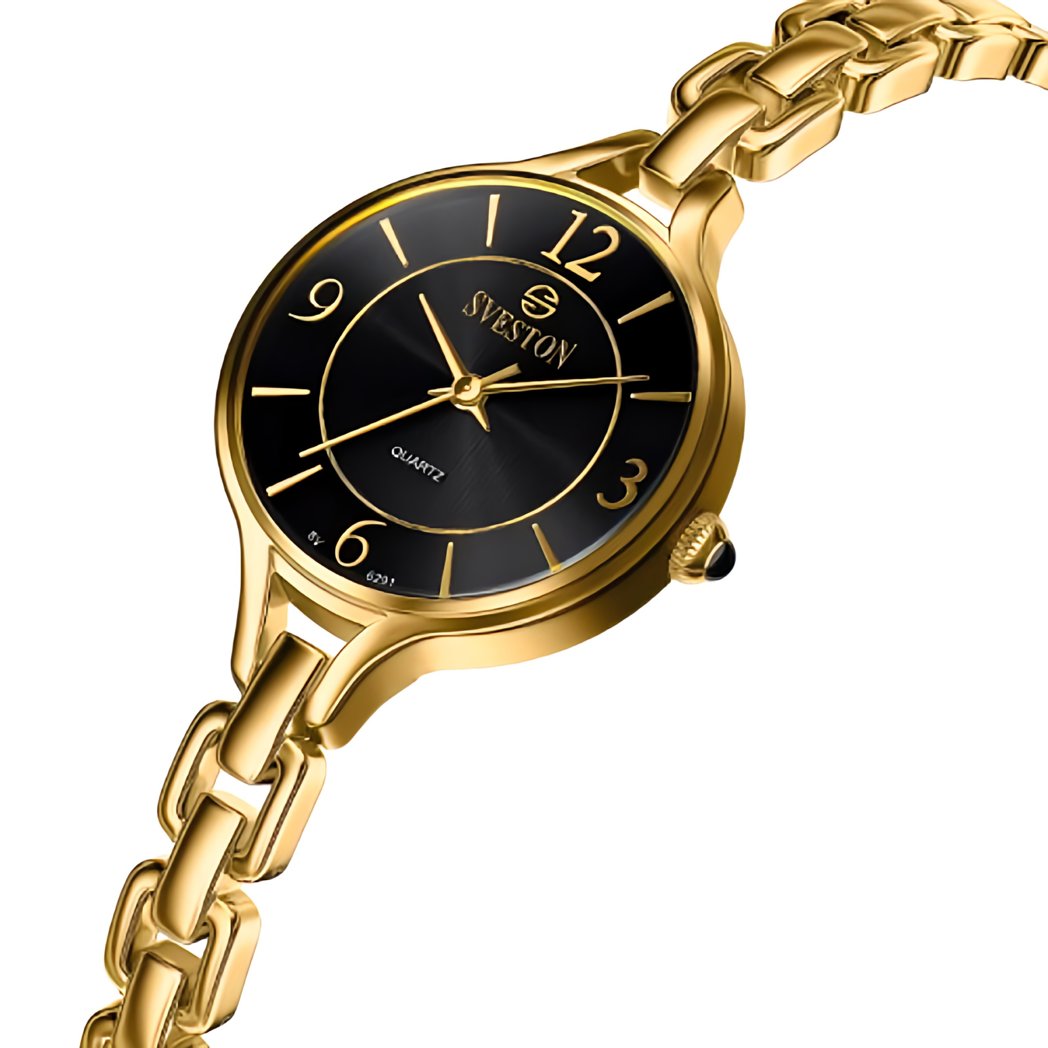 SVESTON SWAN (Golden Black Arabic) | Women's Luxury Watch