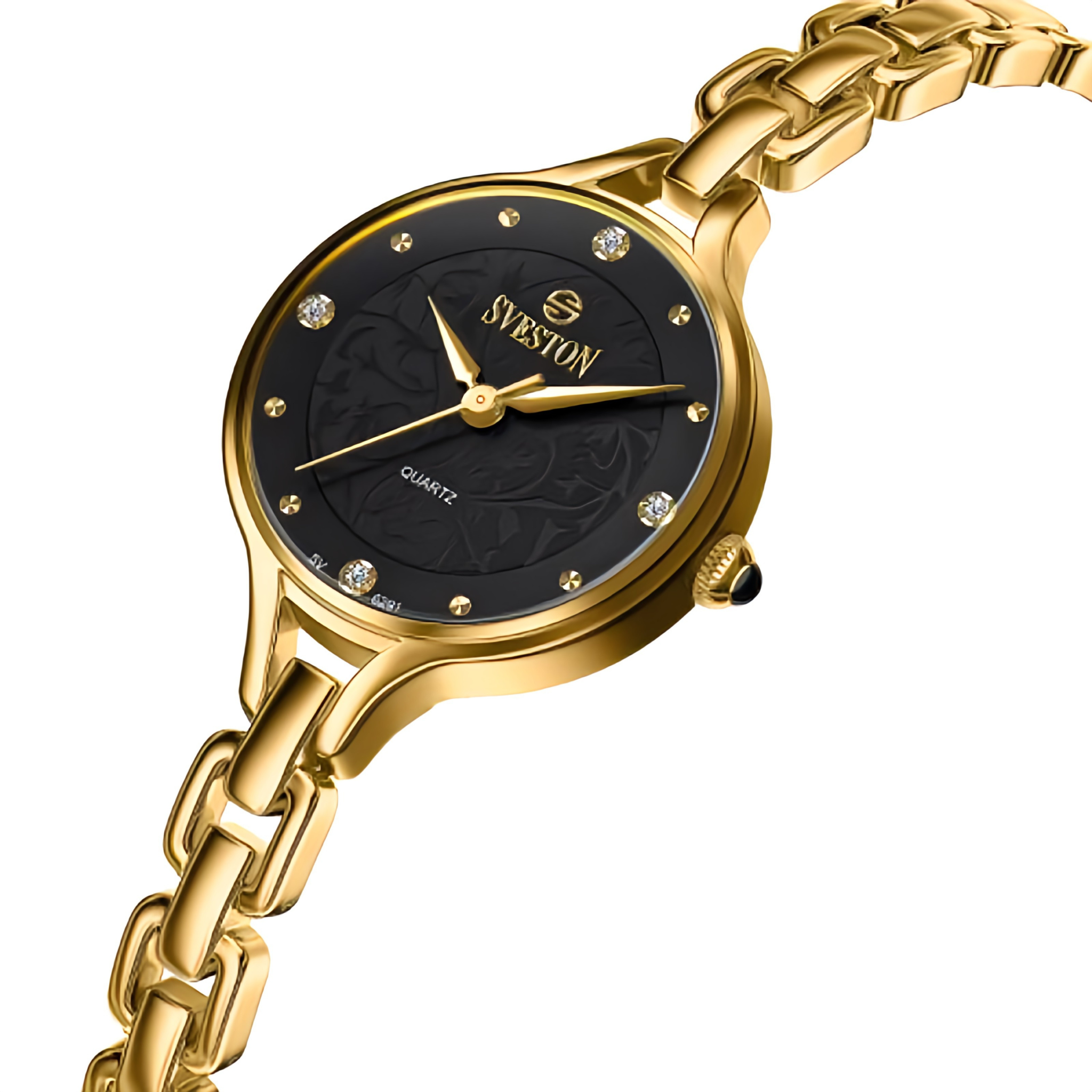 SVESTON SWAN (Golden Black) | Women's Luxury Watch