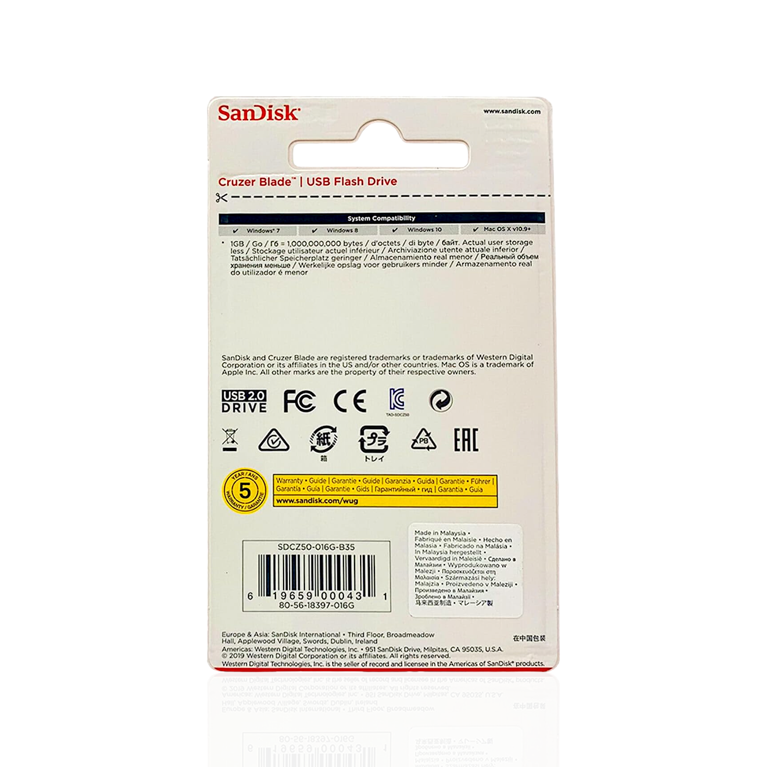 SanDisk USB Flash Cruzer Blade Drive - SDCZ50