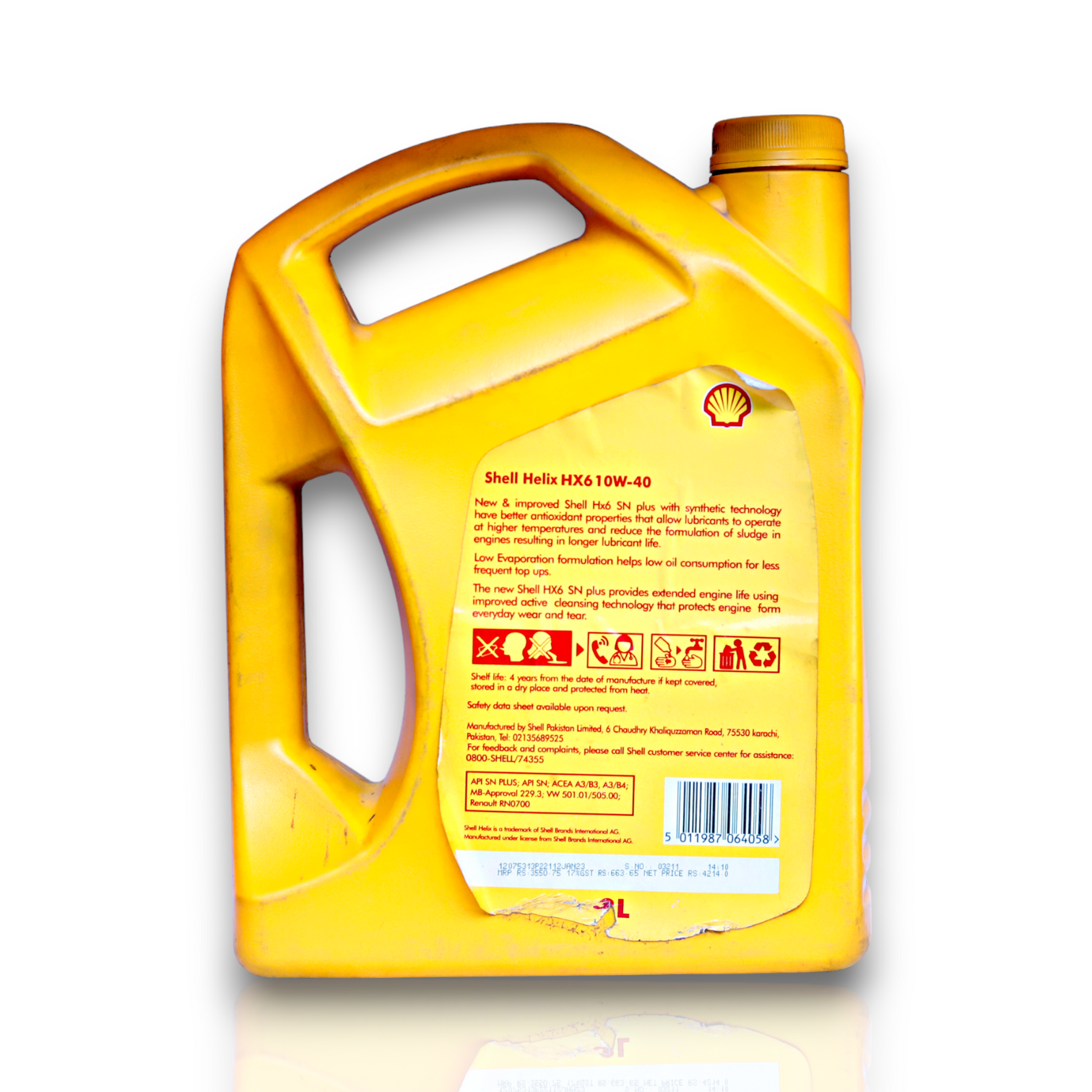 Shell Helix HX6 10W-40 Engine Oil 3L