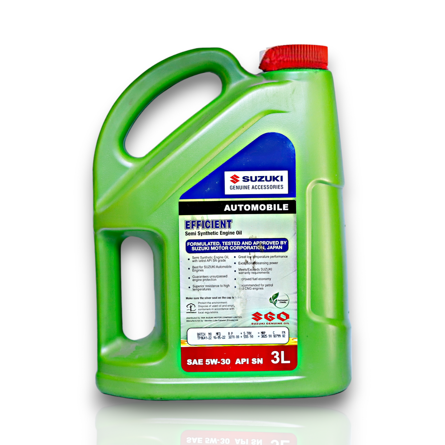 Suzuki SGO Efficient Engine Oil SAE 5W-30 3L