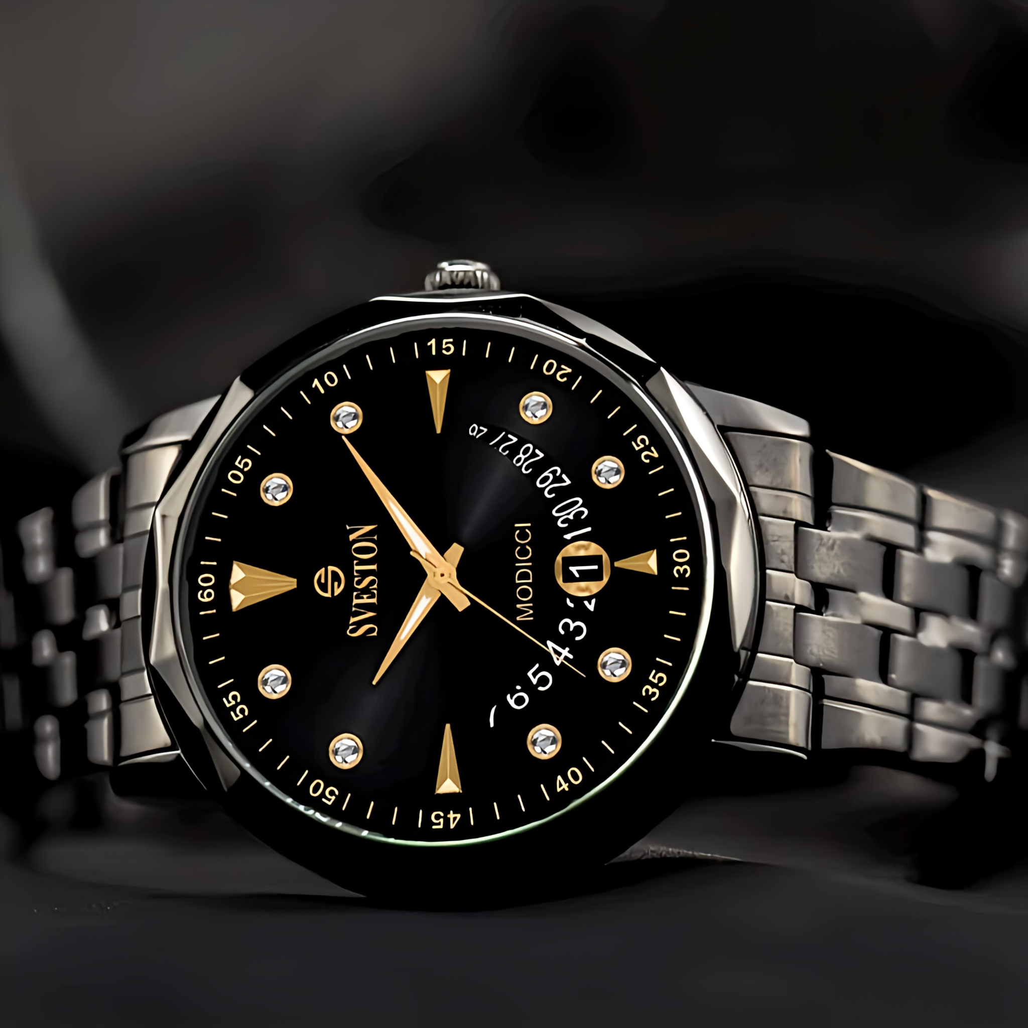 Sveston Modicci Black | Men's Luxury Watch