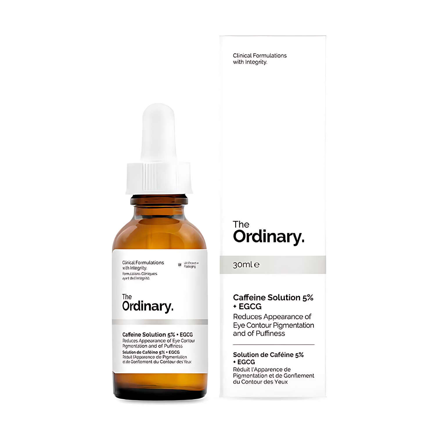 The Ordinary Caffeine Solution 5% + EGCG (30ml) Reduces Appearance of Eye Contour Pigmentation and Puffiness.