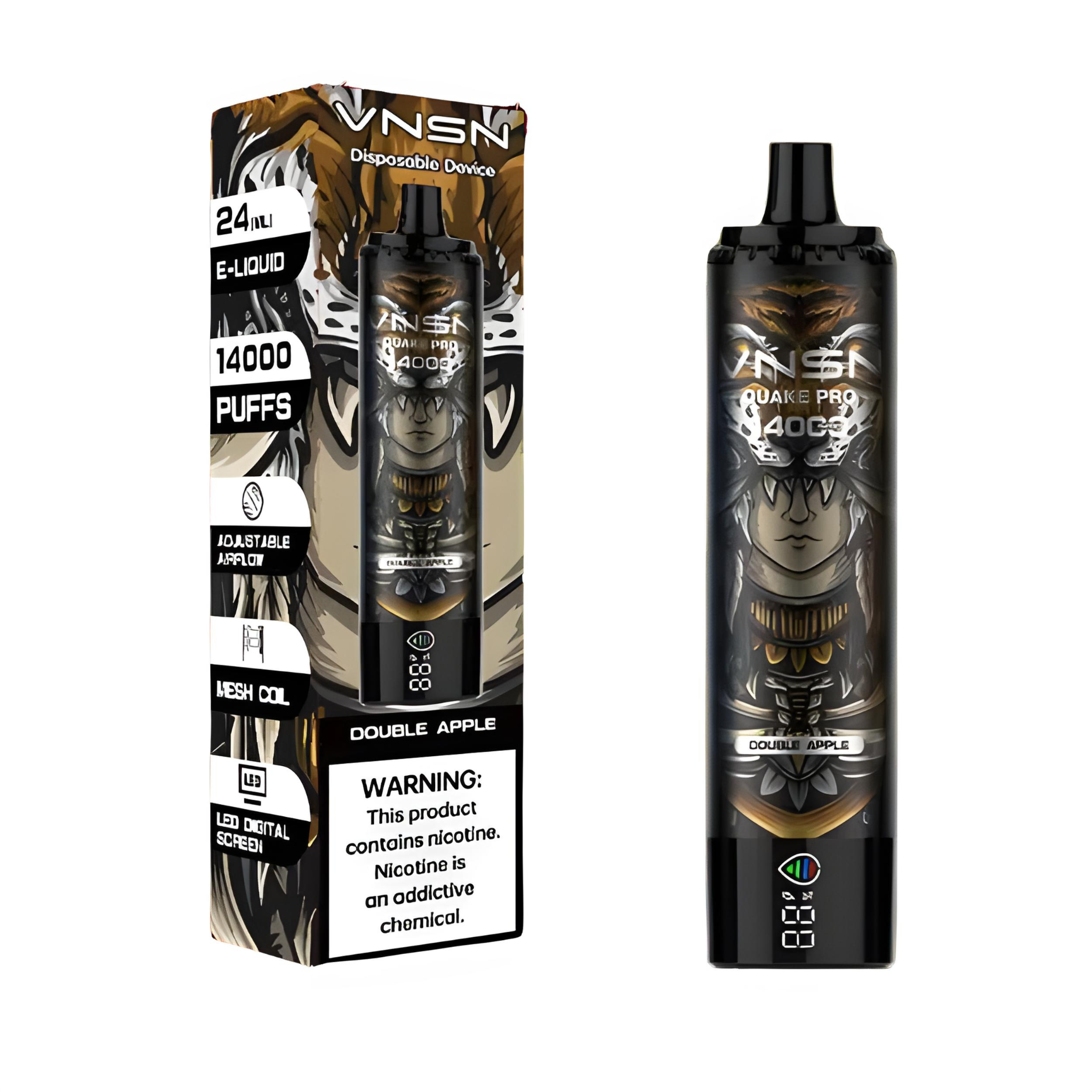 VNSN Quake Pro 14000 Puffs Disposable Vape - Long-Lasting and Flavorful Vaping Experience with Digital Screen