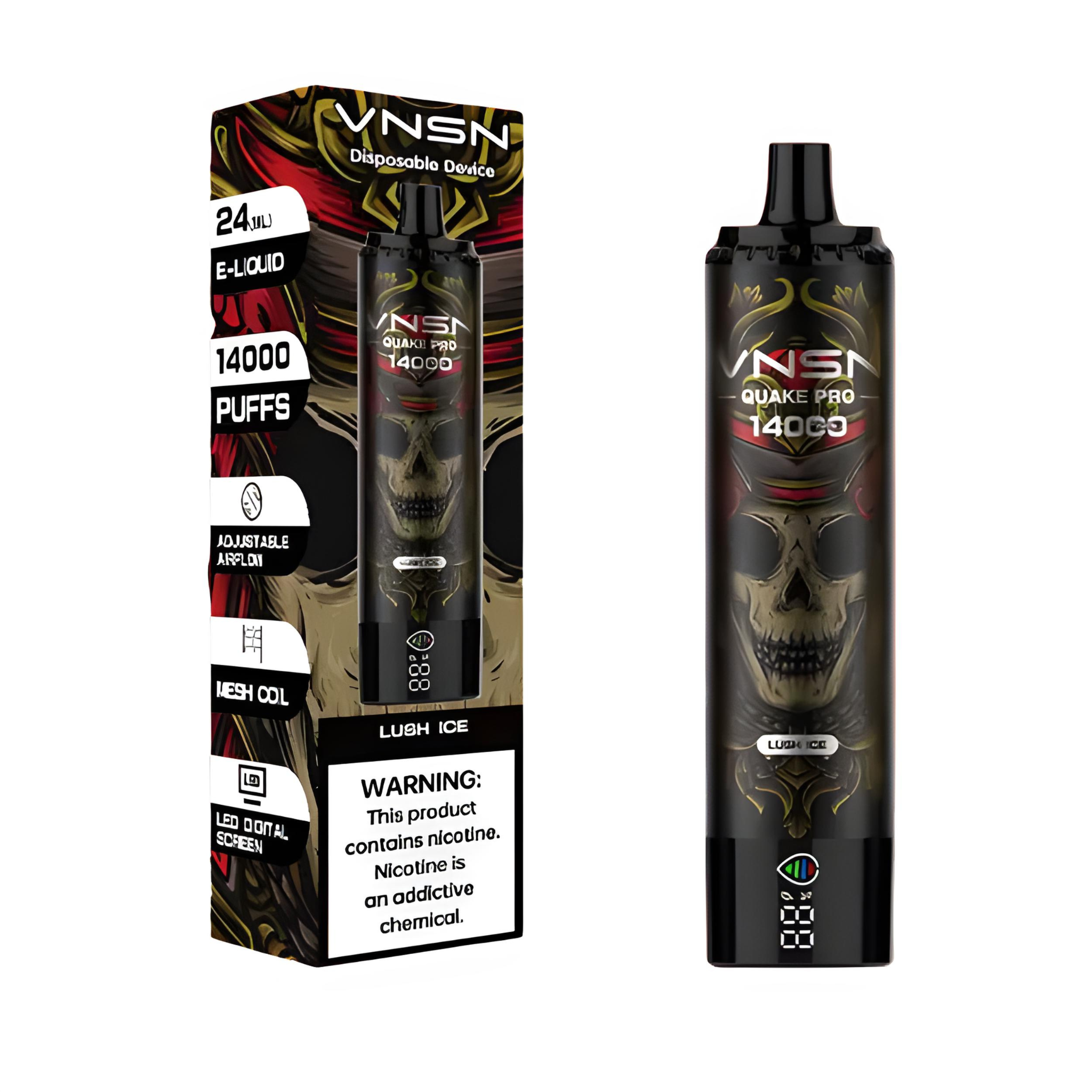 VNSN Quake Pro 14000 Puffs Disposable Vape - Long-Lasting and Flavorful Vaping Experience with Digital Screen