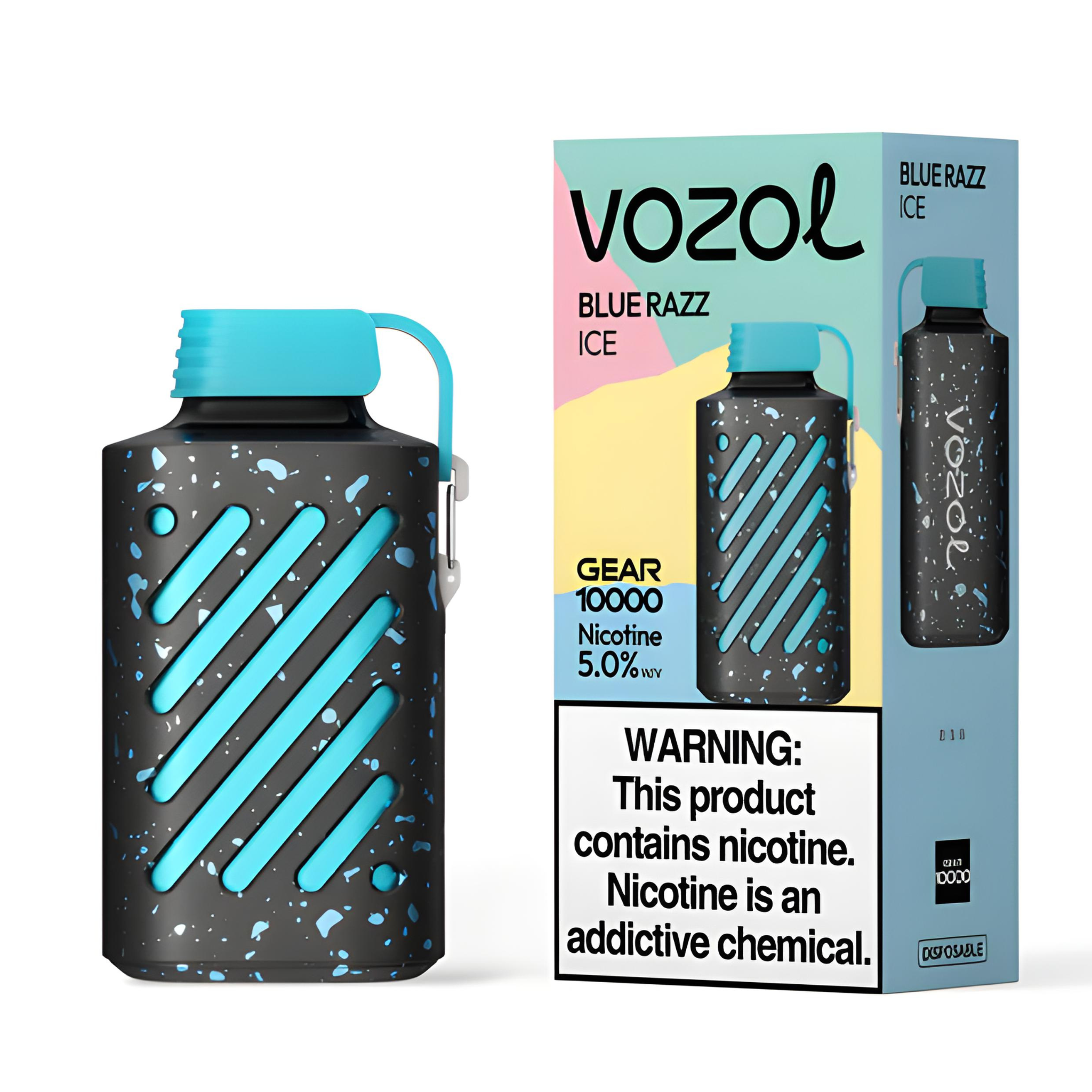 VOZOL GEAR 10000 DISPOSABLE VAPE - 10000 PUFFS Nicotine - 5% | Long-Lasting and Flavorful Vape - BLUE RAZZ ICE