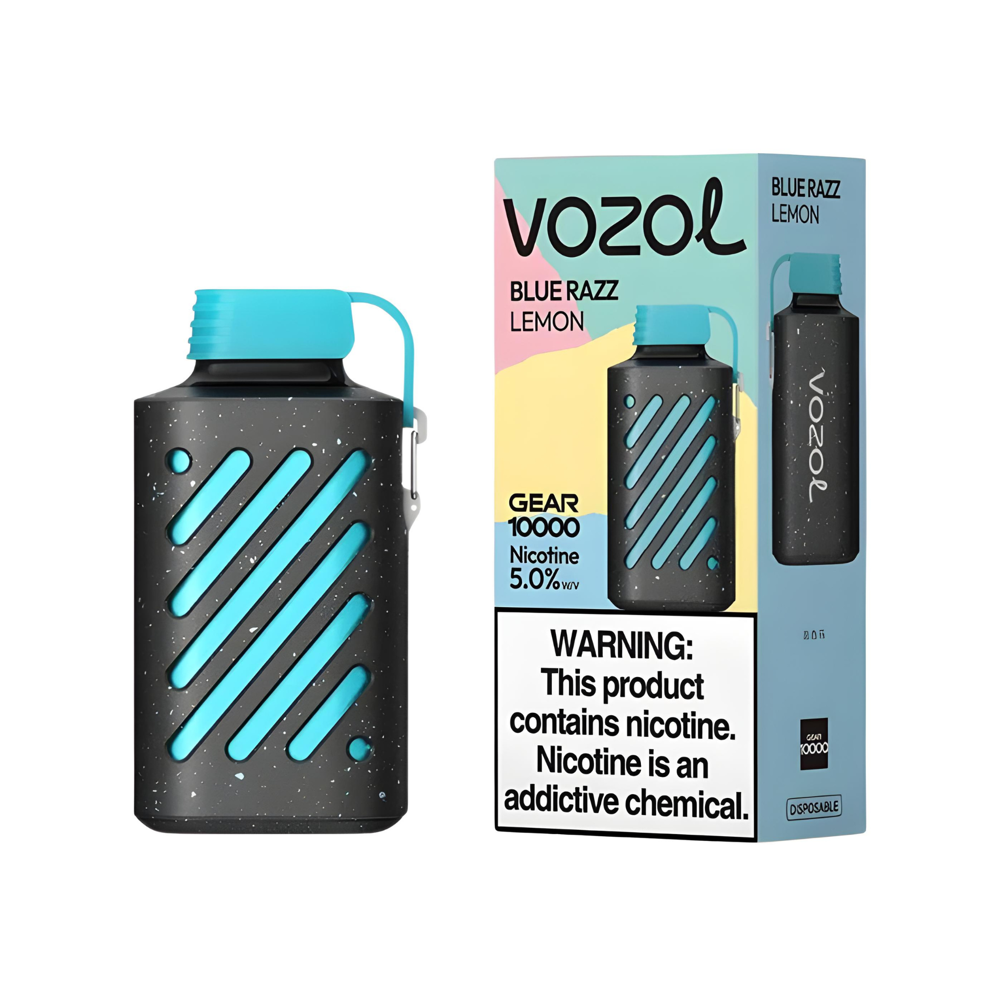 VOZOL GEAR 10000 DISPOSABLE VAPE - 10000 PUFFS Nicotine - 5% | Long-Lasting and Flavorful Vape - BLUE RAZZ LEMON