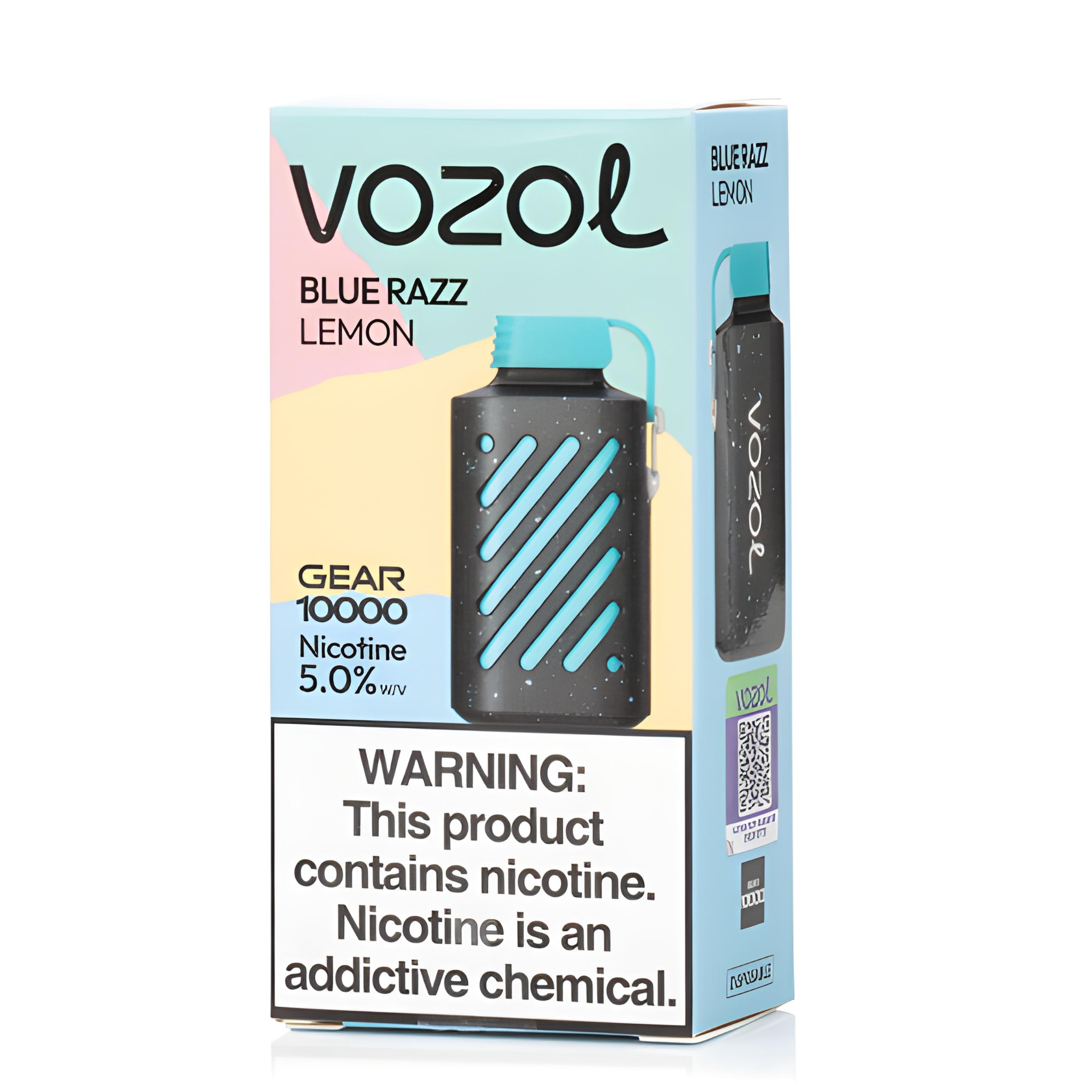 VOZOL GEAR 10000 DISPOSABLE VAPE - 10000 PUFFS Nicotine - 5% | Long-Lasting and Flavorful Vape - BLUE RAZZ LEMON