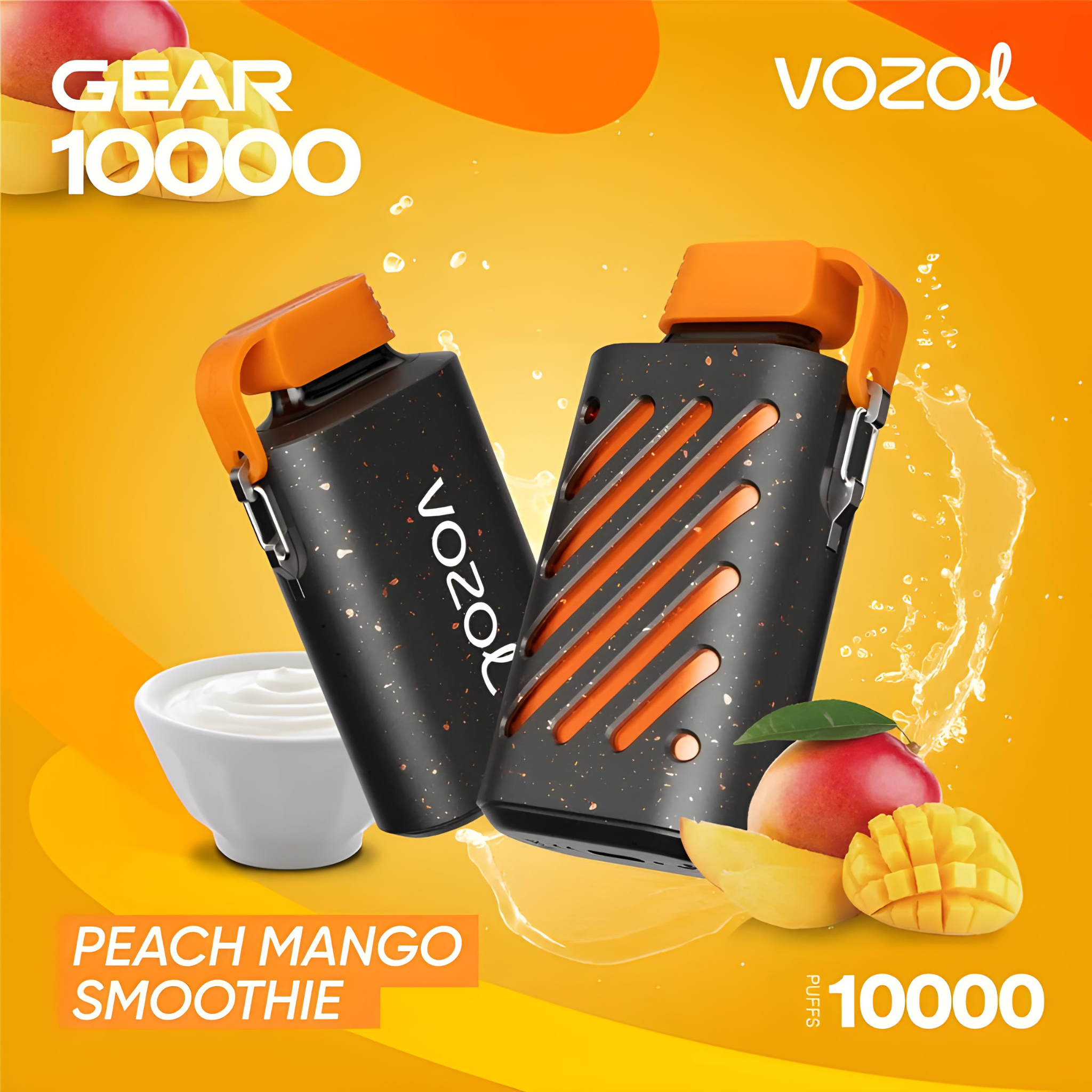 VOZOL GEAR 10000 DISPOSABLE VAPE - 10000 PUFFS Nicotine - 5% | Long-Lasting and Flavorful Vape - PEACH MANGO SMOOTHIE