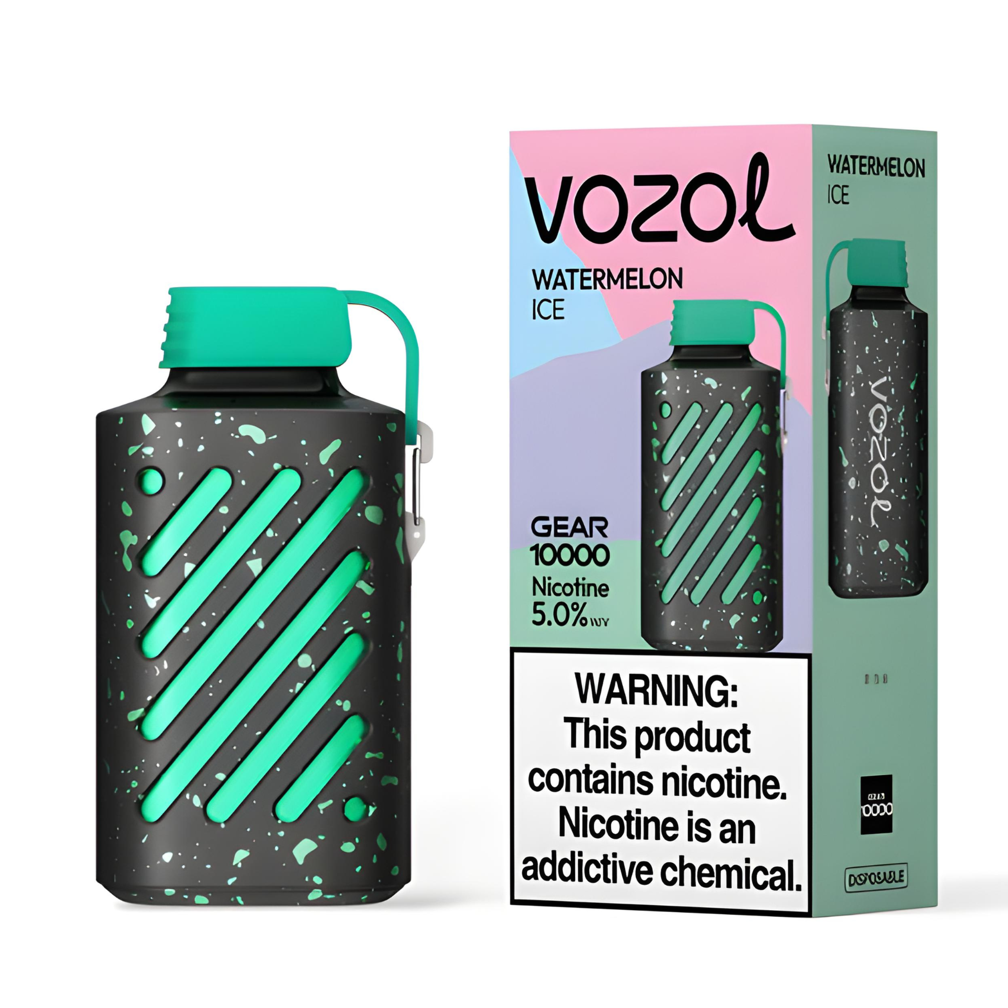 VOZOL GEAR 10000 DISPOSABLE VAPE - 10000 PUFFS Nicotine - 5% | Long-Lasting and Flavorful Vape - WATERMELON ICE