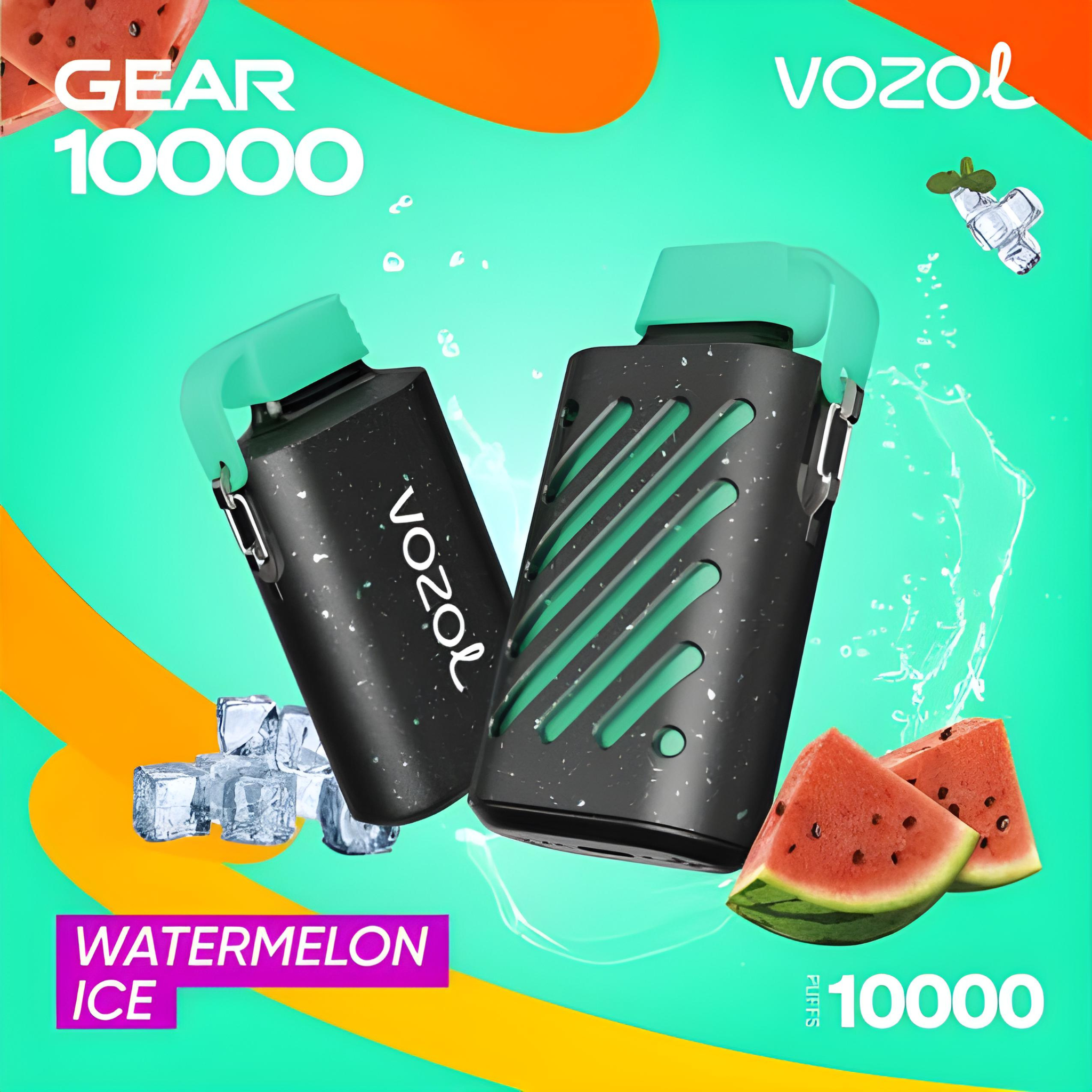 VOZOL GEAR 10000 DISPOSABLE VAPE - 10000 PUFFS Nicotine - 5% | Long-Lasting and Flavorful Vape - WATERMELON ICE