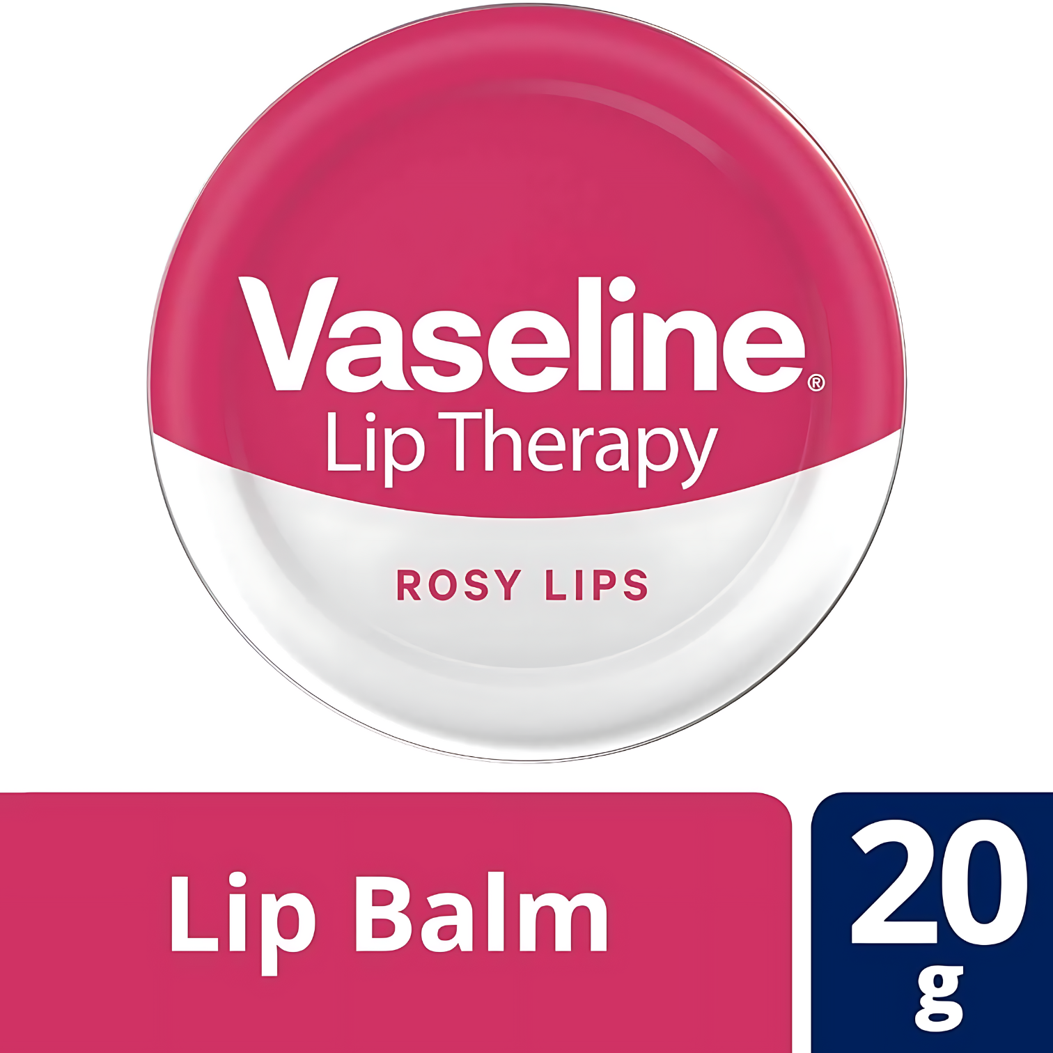 Vaseline Lip Therapy Petroleum Jelly 20g With Rose & Almond Oil Rosy Lips