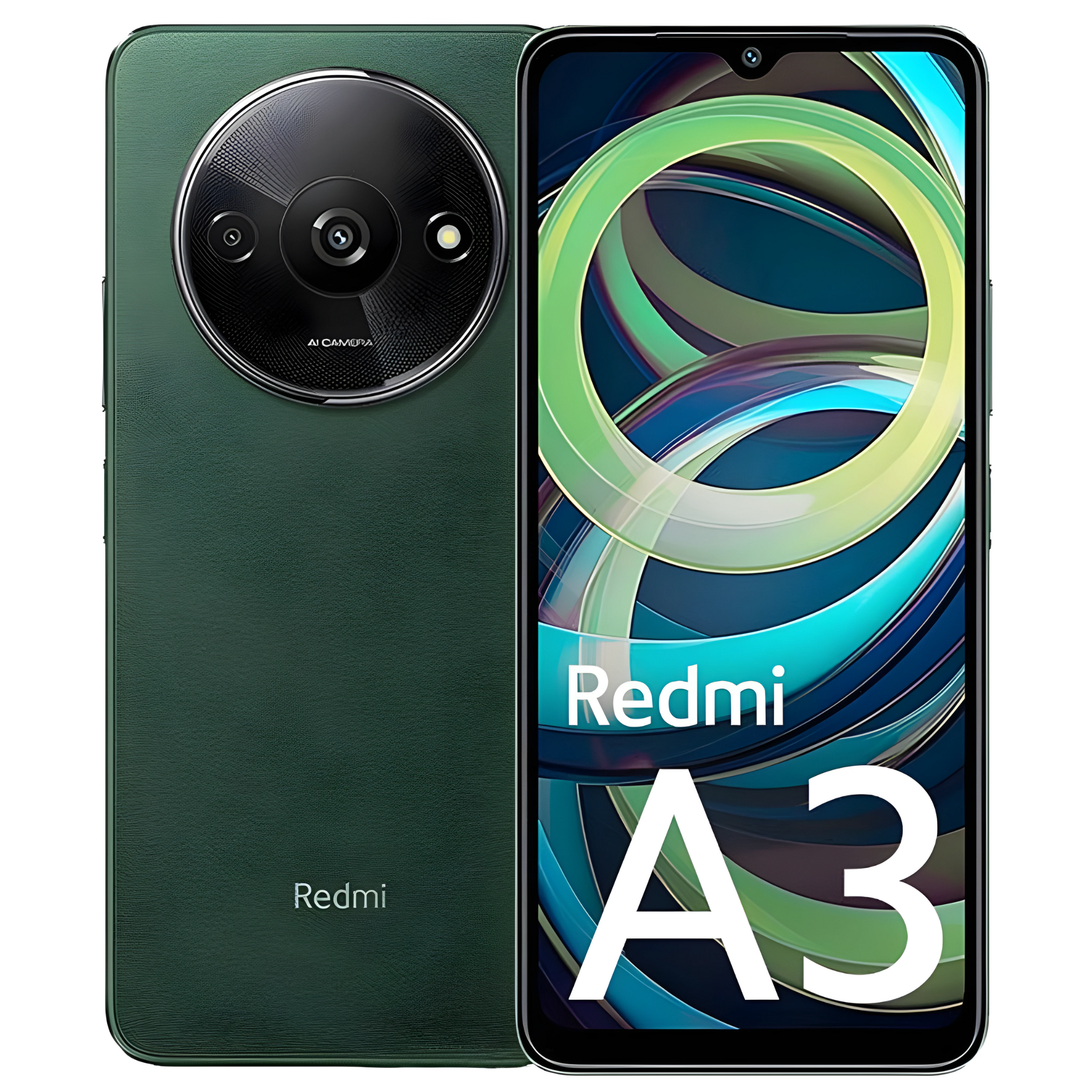 Xiaomi Redmi A3 Dual SIM Green 4GB RAM 128GB 4G LTE With Official Warranty